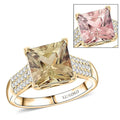 Certified & Appraised Luxoro 10K Yellow Gold AAA Turkizite, Diamond (G-H, I2) (0.29 cts) Ring (Size 7.0) (4.13 g) 4.50 ctw - Sticky add to cart bar