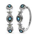EverTrue Malagasy Labradorite, Peridot Bloomline Earrings in Platinum Bond 8.30 ctw - Sticky add to cart bar