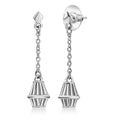 D'Joy Lantern Earrings in Rhodium Over Sterling Silver 2.40 Grams - Sticky add to cart bar