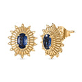 D'Joy AAA Kashmir Kyanite 1.15 ctw Earrings in 14K YG Over Sterling Silver - Sticky add to cart bar
