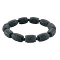 Natural Olmec Jadeite 210.00 ctw Carved Beaded Stretch Bracelet - Sticky add to cart bar