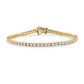 D'Joy Moissanite 4.90 ctw Bracelet in 18K Vermeil Yellow Gold Over Sterling Silver (6.50 In) - Sticky add to cart bar