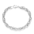 D'Joy Round Link Chain Bracelet in Sterling Silver (7.25 In) 7.65 Grams - Sticky add to cart bar