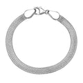 D'Joy Layering Box Link Bracelet in Sterling Silver (7.25 In) 7.3 Grams - Sticky add to cart bar
