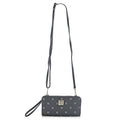 Stone Mountain Black Signature Genuine Leather Crossbody Bag with Wristlet - Sticky add to cart bar