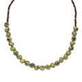 EverTrue Tasmanian Stichtite, Tigers Eye 73.40 ctw Multi Shapes Mystic Earth Link Necklace in Platinum Bond (18-20 Inches) - Sticky add to cart bar