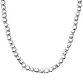 D'Joy Pebble Link Necklace in Rhodium Over Sterling Silver 32.90 Grams 18 Inches - Sticky add to cart bar