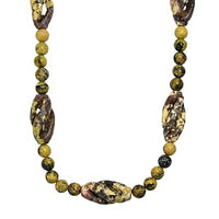 Spice Jasper 271.00 ctw Necklace in Goldtone 20 Inches