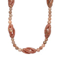 EverTrue Spice Jasper and Peach Moonstone 256.00 ctw Necklace in Platinum Bond 20 Inches - Sticky add to cart bar