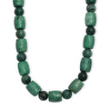 EverTrue Green Jasper 490.00 ctw Beaded Necklace in Platinum Over 20 Inches - Sticky add to cart bar