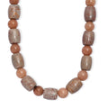 EverTrue Fossilizes Agate 490.00 ctw Beaded Necklace in Platinum Bond 20 Inches - Sticky add to cart bar