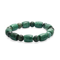 Green Jasper 200.00 ctw Beaded Stretch Bracelet - Sticky add to cart bar
