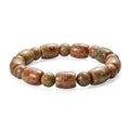 Autumn Jasper 200.00 ctw Beaded Stretch Bracelet - Sticky add to cart bar