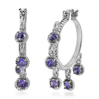 EverTrue Simulated Diamond Earrings in Stainless Steel 8.35 ctw