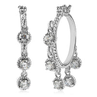 EverTrue Simulated Diamond Earrings in Stainless Steel 8.35 ctw