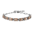 EverTrue Simulated Blue Diamond Bracelet in Stainless Steel (6.50 In) 12.65 ctw - Sticky add to cart bar