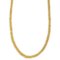 Certified & Appraised Luxoro AAA Yellow Sapphire 42.00 ctw Beaded Necklace in 10K Yellow Gold (18 Inches) - Sticky add to cart bar