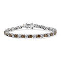 D'Joy Golden Turkizite, Moissanite Bracelet in Rhodium Over Sterling Silver (7.25 In) 9.30 ctw - Sticky add to cart bar