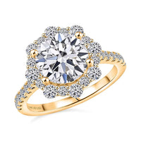 Luxuriant Lab Grown Diamond VS2 3.50 ctw Ring in 14K Yellow Gold (Size 10.0)