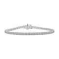 Luxuriant Lab Grown Diamond VS1 5.00 ctw Bracelet in 14K White Gold (7.25 In) 8.60 Grams - Sticky add to cart bar