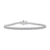Luxuriant Lab Grown Diamond VS1 5.00 ctw Bracelet in 14K White Gold (7.25 In) 8.60 Grams