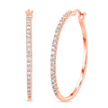Luxuriant Lab Grown Diamond G VS 0.75 ctw Earrings in 10K Rose Gold 4.80 Grams - Sticky add to cart bar