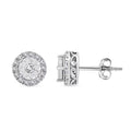 Luxuriant Lab Grown Diamond G VS 0.34 ctw Earrings in 10K White Gold - Sticky add to cart bar