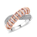 14K White and Rose Gold Luxuriant Lab Grown Pink Diamond (IR) and Lab Grown Diamond (VS) Ring (Size 10.0) 1.33 ctw - Sticky add to cart bar