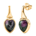EverTrue Ruby Zoisite 5.10 ctw Earrings in 18K YG Plated - Sticky add to cart bar