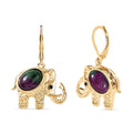 EverTrue Ruby Zoisite and Thai Black Spinel 6.50 ctw Earrings in 18K YG Plated - Sticky add to cart bar