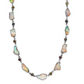 D'Joy Artisan Crafted Ethiopian Welo Opal and Multi-Tourmaline 2.75 ctw Necklace in Sterling Silver 18-20 Inches - Sticky add to cart bar