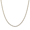 Rope Chain Necklace in ION Plated YG and Stainless Steel 20-22 Inches - Sticky add to cart bar