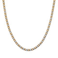 Two-tone Cuban Chain Necklace in ION Plated YG and Stainless Steel 20-22 Inches - Sticky add to cart bar