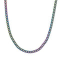 Curb Chain Necklace in ION Plated Mystic Stainless Steel 20-22 Inches - Sticky add to cart bar
