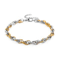Link Chain Bracelet in ION Plated YG and Stainless Steel (8.00 In) - Sticky add to cart bar