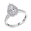Luxuriant Lab Grown Diamond Celestial Grace Ring in Sterling Silver - Sticky add to cart bar