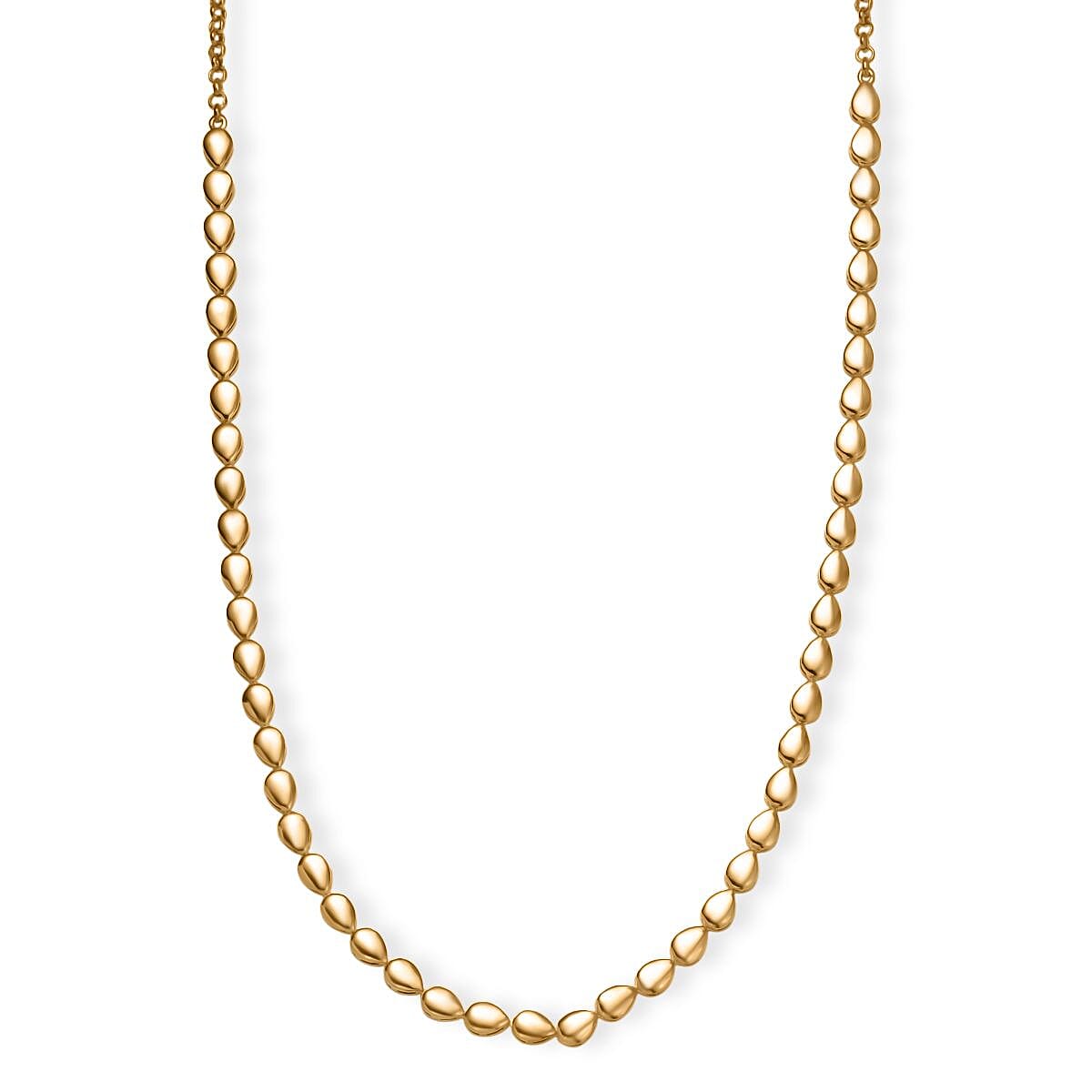 EverTrue Bronzella Collection Dewdrop Necklace in 18K YG Plated Bronze (18-20 Inches)