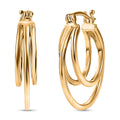 EverTrue Bronzella Collection Eternal Loop Earrings in 18K YG Plated Bronze - Sticky add to cart bar