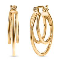 EverTrue Bronzella Collection Eternal Loop Earrings in 18K YG Plated Bronze