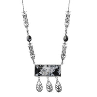 D'Joy Passport to Israel Artisan Crafted White Buffalo 42.50 ctw Necklace in Sterling Silver 18 Inches