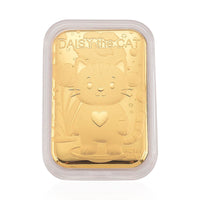 24K Yellow Golden Blossom Kitty Emboss Sheet 10mg