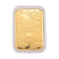 24K Yellow Golden Luna The Owl Emboss Sheet 10mg