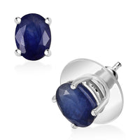 Doorbuster D'Joy Niassa Ruby (FF) Stud Earrings in Rhodium Over Sterling Silver 3.25 ctw