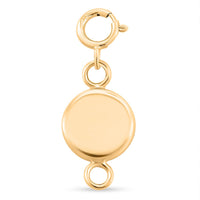 14K White Gold Magnetic Charm Lock (1.80 g)