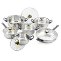 Closeout Alpine Cuisine 12 Piece Stainless Steel Cookware (Ships in 8-10 Business Days) - Sticky add to cart bar