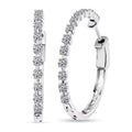 Luxuriant Lab Grown Diamond G SI 1.11 ctw Arc of Stars Earrings in Sterling Silver - Sticky add to cart bar
