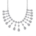 Luxuriant Lab Grown Diamond G SI Drizzle Necklace in Sterling Silver 8.56 ctw (18 Inches) - Sticky add to cart bar