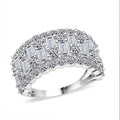 Luxuriant Lab Grown Diamond (G, SI) Ring in Sterling Silver (Size 10.0) 3.00 ctw - Sticky add to cart bar