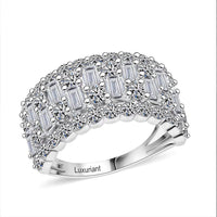 Luxuriant Lab Grown Diamond (G, SI) Ring in Sterling Silver (Size 10.0) 3.00 ctw