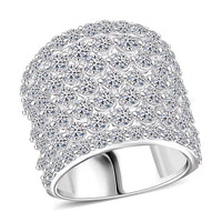 TLV Luxuriant Lab Grown Diamond (G, SI) Ring in Sterling Silver (Size 10.0) 5.00 ctw